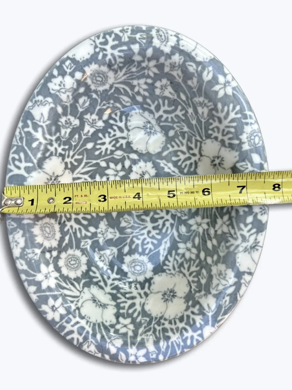 Vtg Wallace China Desert Ware Festival Gray 9.75
